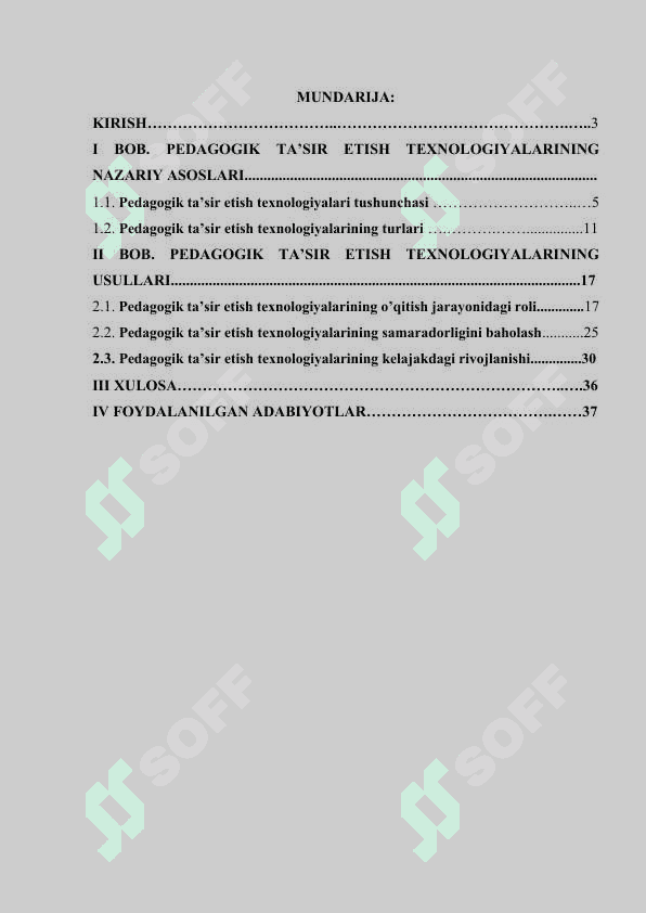 Pedagogik ta’sir etish texnologiyalari 2