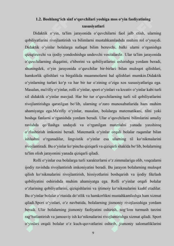 BOSHLANG‘ICH SINFLARDA MATEMATIKA DARSLARINI TASHKIL QILISHDA DIDAKTIK  O‘YINLARDAN FOYDALANISH. 8