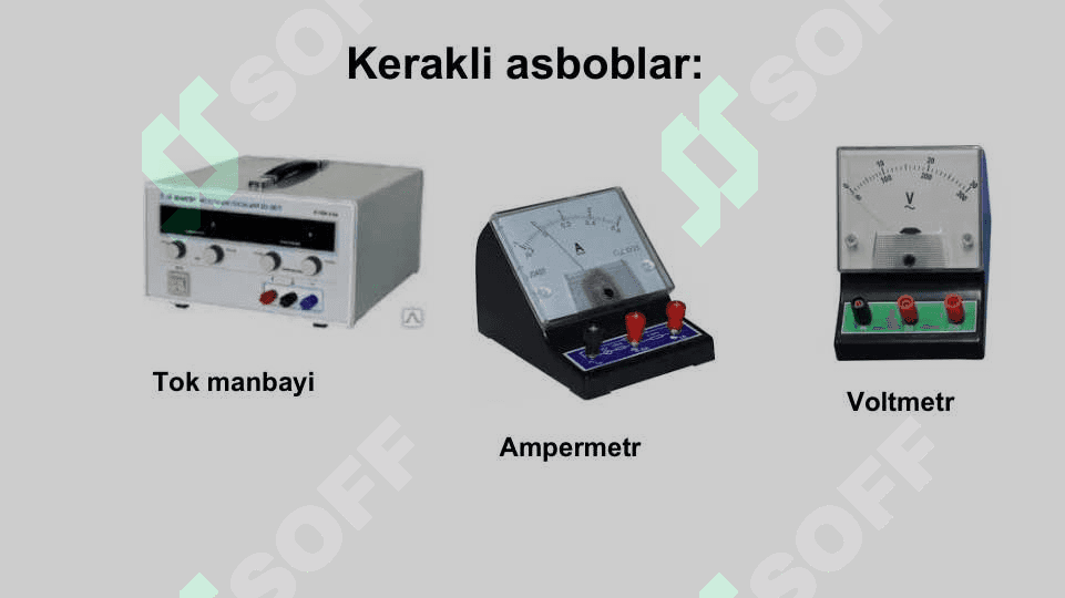 Tok manbayining elektr yurituvchi kuchi va ichki qarshiligini aniqlash 3