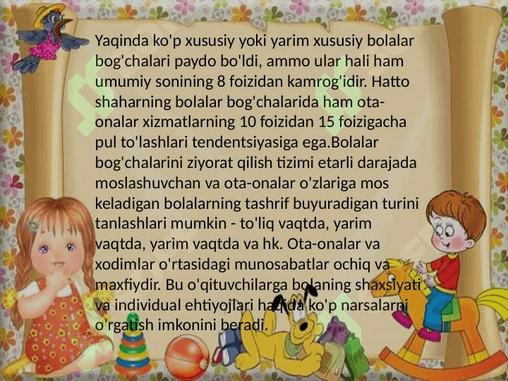 ROSSIYA MAKTABGACHA TA’LIM TIZIMI 3