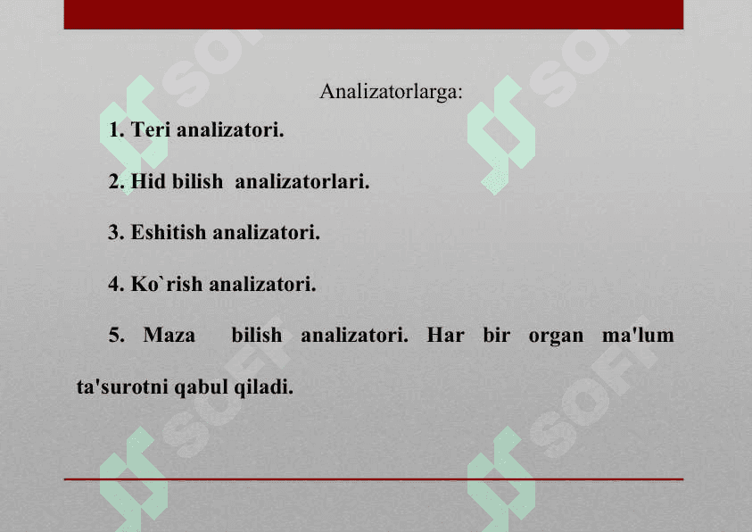 SEZGI ORGANLARINING YOSH XUSUSIYATLARI GIGIYENASI VA KASALLIKLARI 4