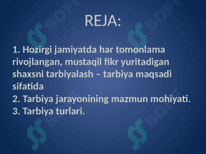 O‘quvchilarda mustaqillikni shakllantirish tarbiya jarayoni samaradorligi omili sifatida. 2
