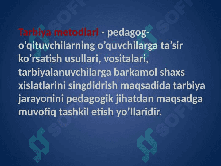 O‘quvchilarda mustaqillikni shakllantirish tarbiya jarayoni samaradorligi omili sifatida. 4