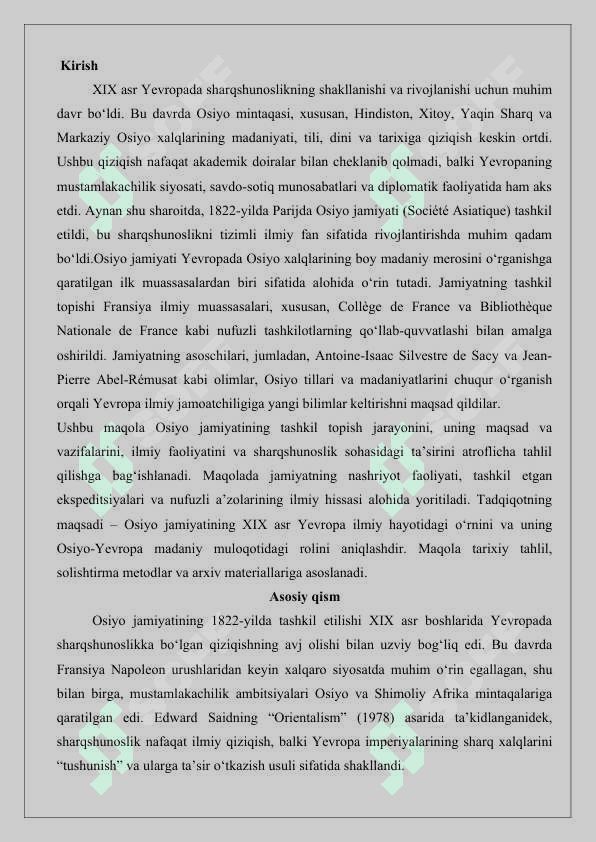 Parijdagi Osiyo jamiyati (1822) haqida ilmiy maqola  25 2