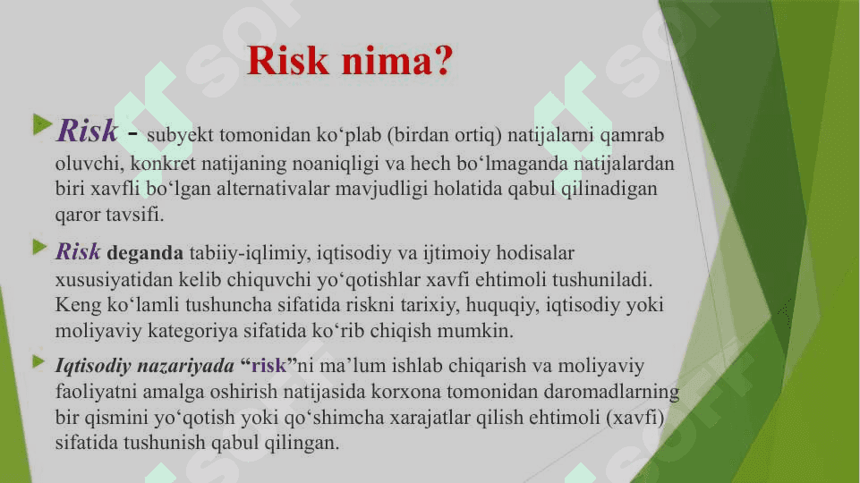 SUG`URTA FONDI VA UNING TURLARI 3