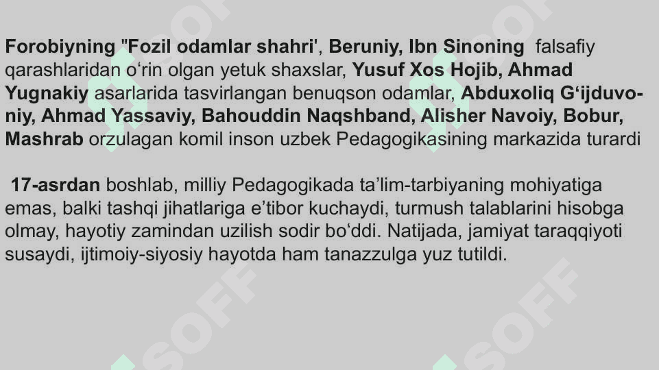 Pedagogika fanining taraqqiyot bosqichlari 5