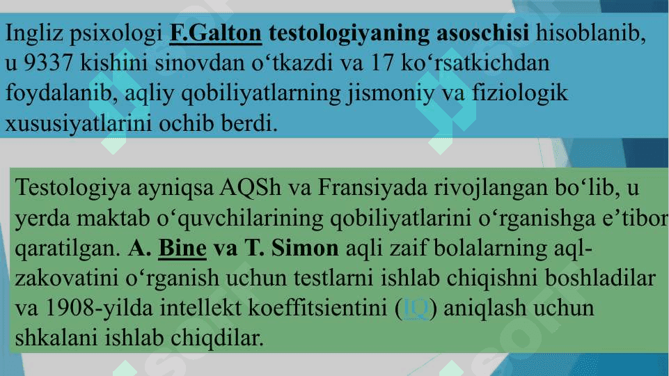 PSIXOLOGIK TESTLAR VA ULARNING IMKONIYATLARI. 3