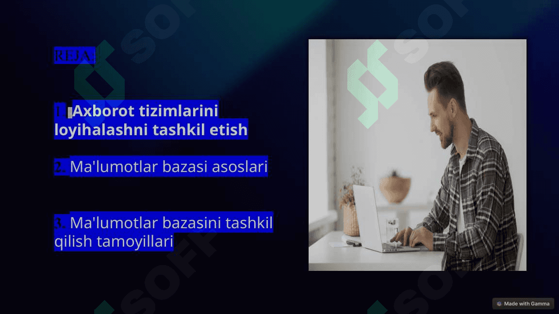 “Axborot tizimlari strategiyasi va boshqaruv” 2