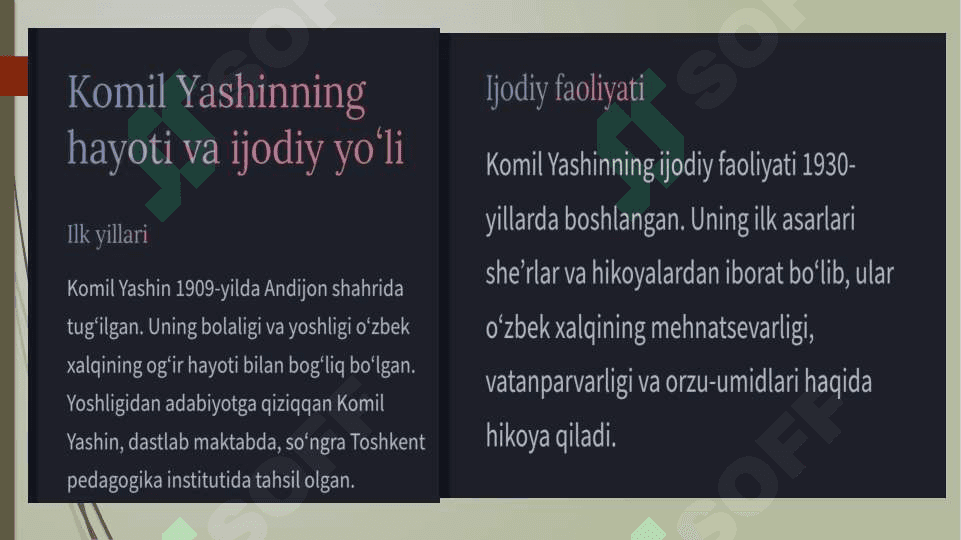 Komil Yashin Yodnoma asari 3