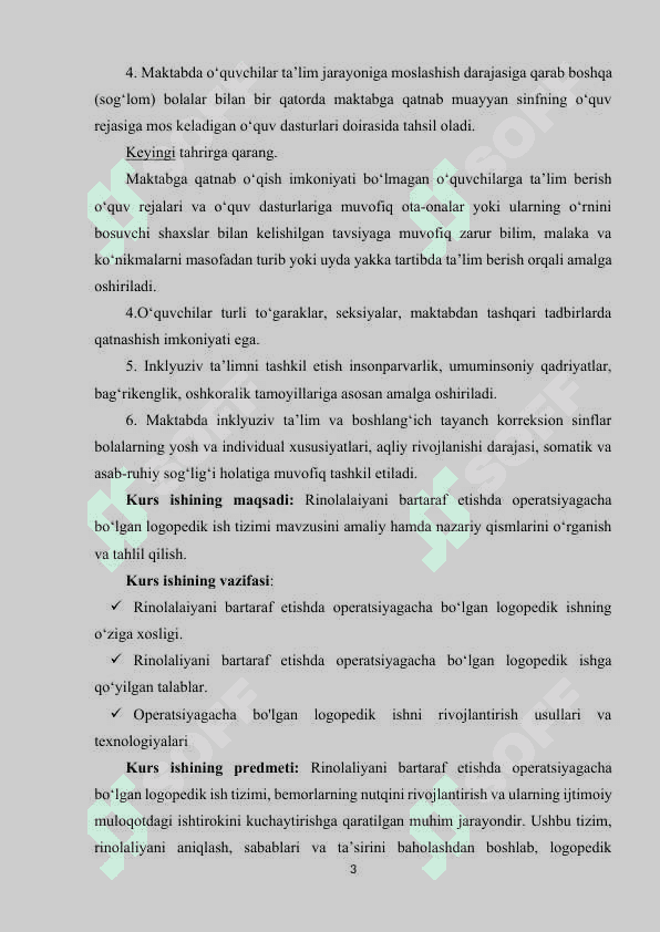 Rinolalaiyani bartaraf etishda operatsiyagacha bo‘lgan logopedik ish tizimi. 3