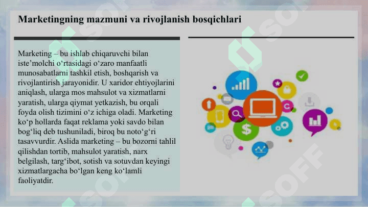 Marketing tamoyillari  vazifalari  funksiyalari va turlar slayd 4