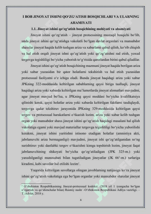 Jinoyat ishini qo’zg’atish 6