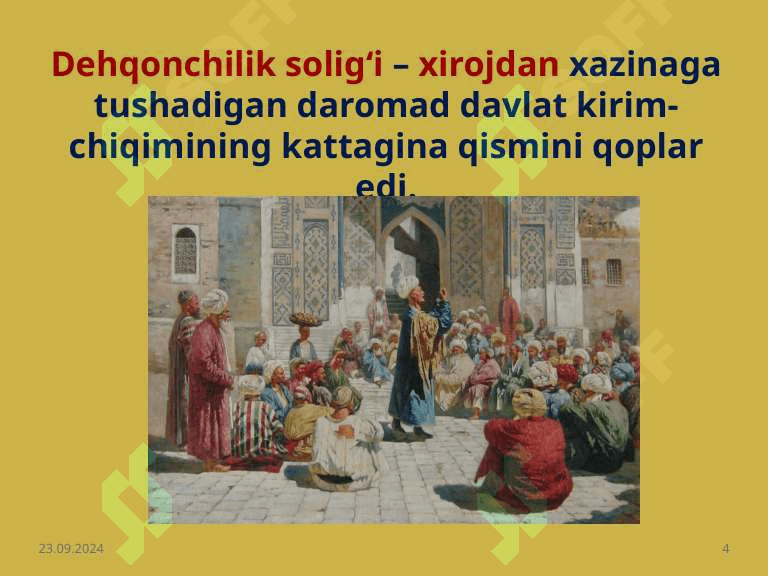 Somoniylar davrida ijtimoiy iqtisodiy hayot. 4