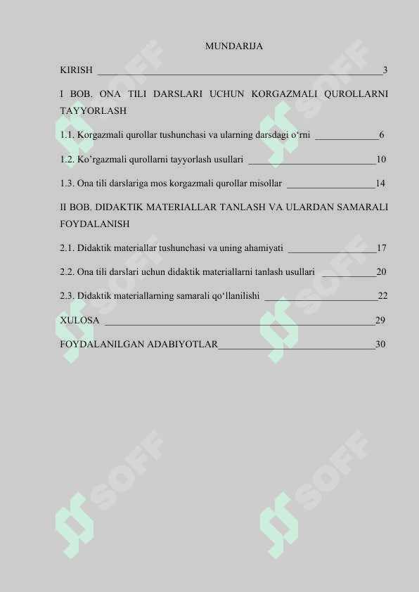 Ona tili darslari uchun korgazmali qurollar tayyorlash va didaktik material tanlash 2