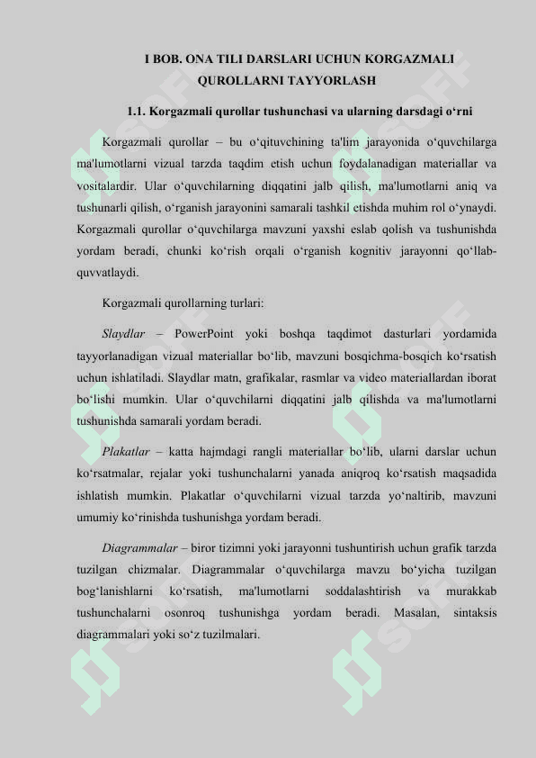 Ona tili darslari uchun korgazmali qurollar tayyorlash va didaktik material tanlash 6