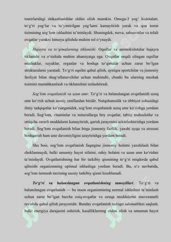Sogʻlom turmush tarzi 8