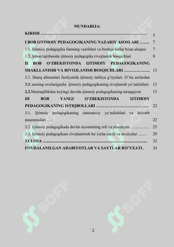 Oʻzbekistonda Ijtimoiy pedagogikaning rivojlanish tarixi 2