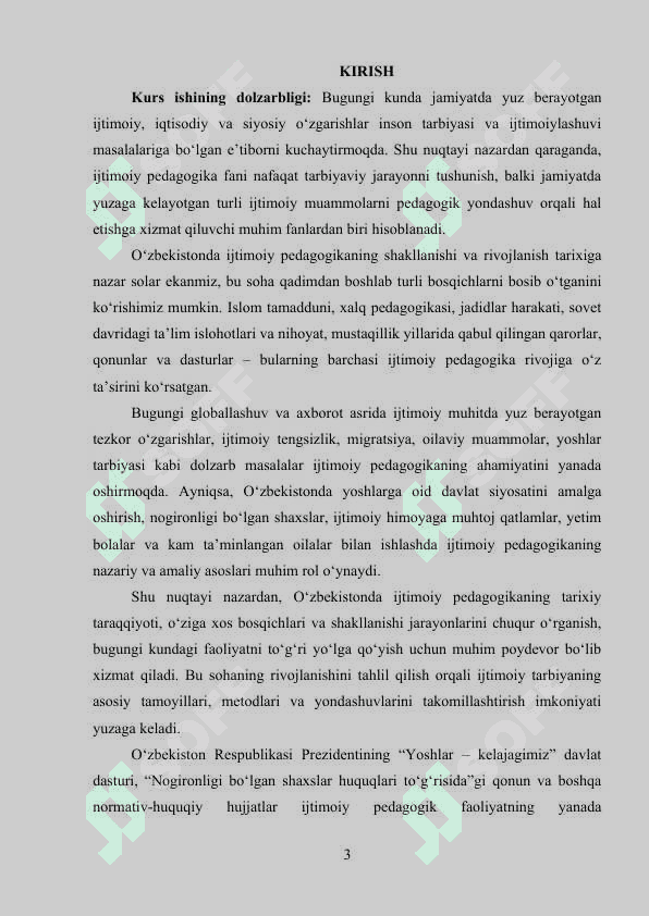 Oʻzbekistonda Ijtimoiy pedagogikaning rivojlanish tarixi 3