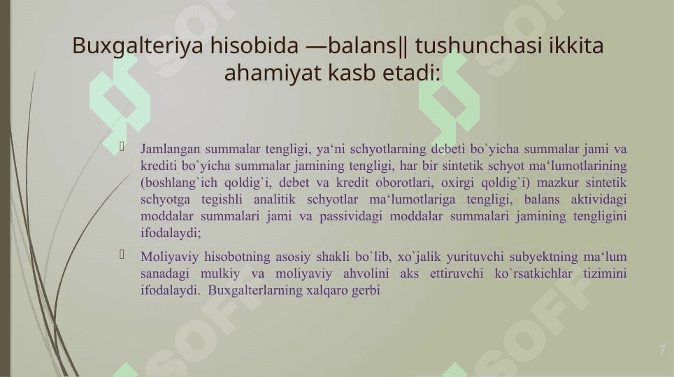 BUXGALTERIYA BALANSI 7