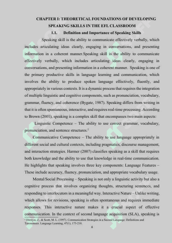 COMMUNICATION STRATEGIES USED BY EFL STUDENTS IN IMPROVING SPEAKING SKILL. 5