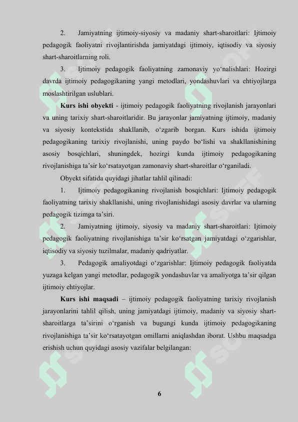 Ijtimoiy pedagogik faoliyat rivojining tarixiy shart-sharoitlari 6