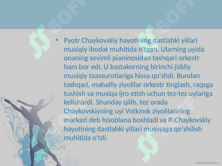 Pyotr Ilich Chaykovskiyning ijodiy qiyofasi 6