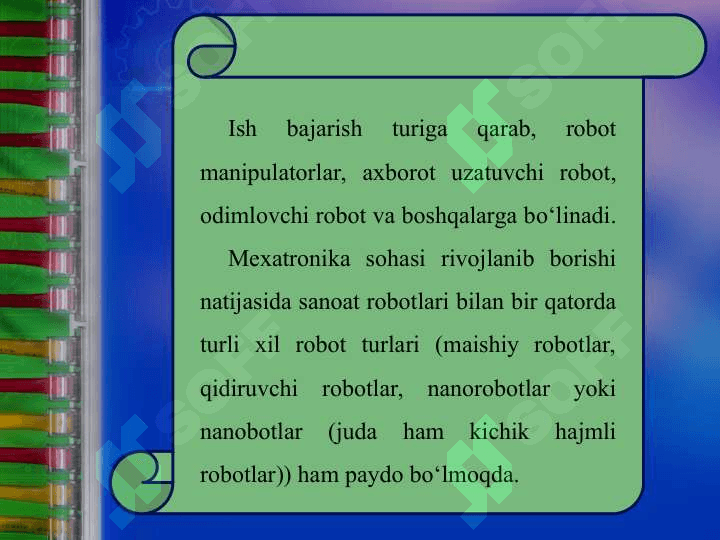 QAT'IY DASTUR ASOSIDA ISHLAYDIGAN ROBOT 6