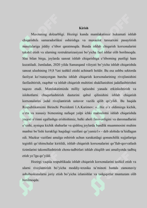 Iqtisodiyotning etakchi tarmoqlarida mahsulot tannarxini pasaytirish yo'llari (mahsulot turlari misolida). 2