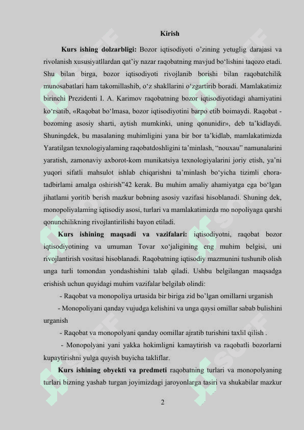 Monopol raqobatlashgan bozor, uning afzalliklari va kamchiliklari 2