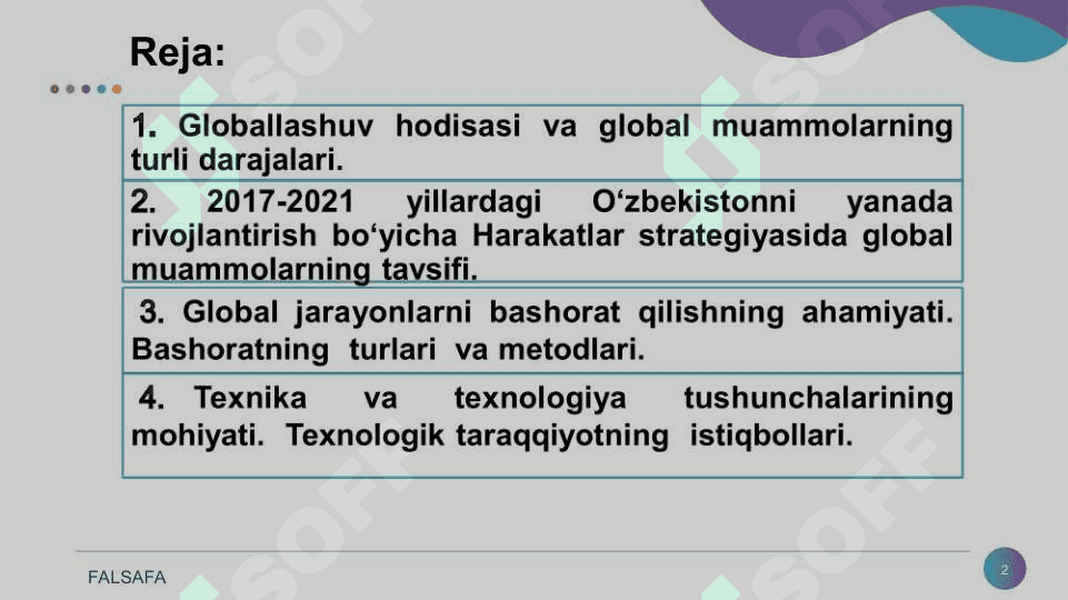 Globallashuv va barqaror taraqqiyot  falsafasi 2