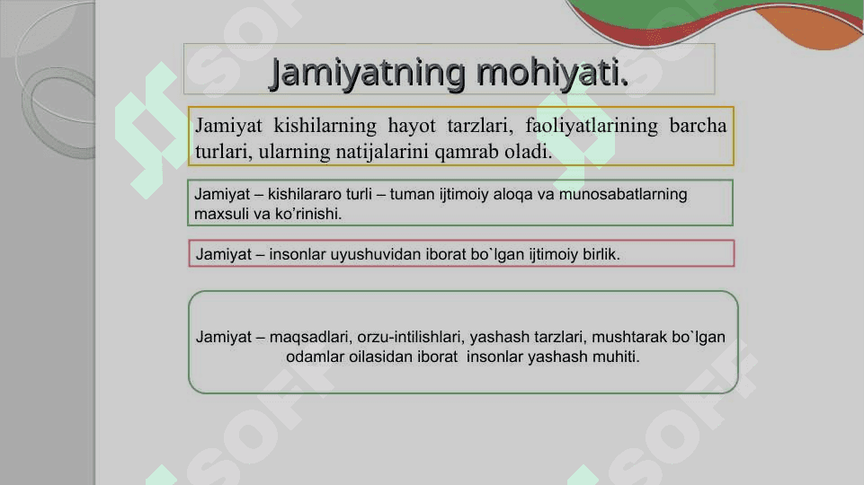 Jamiyat falsafasi 5
