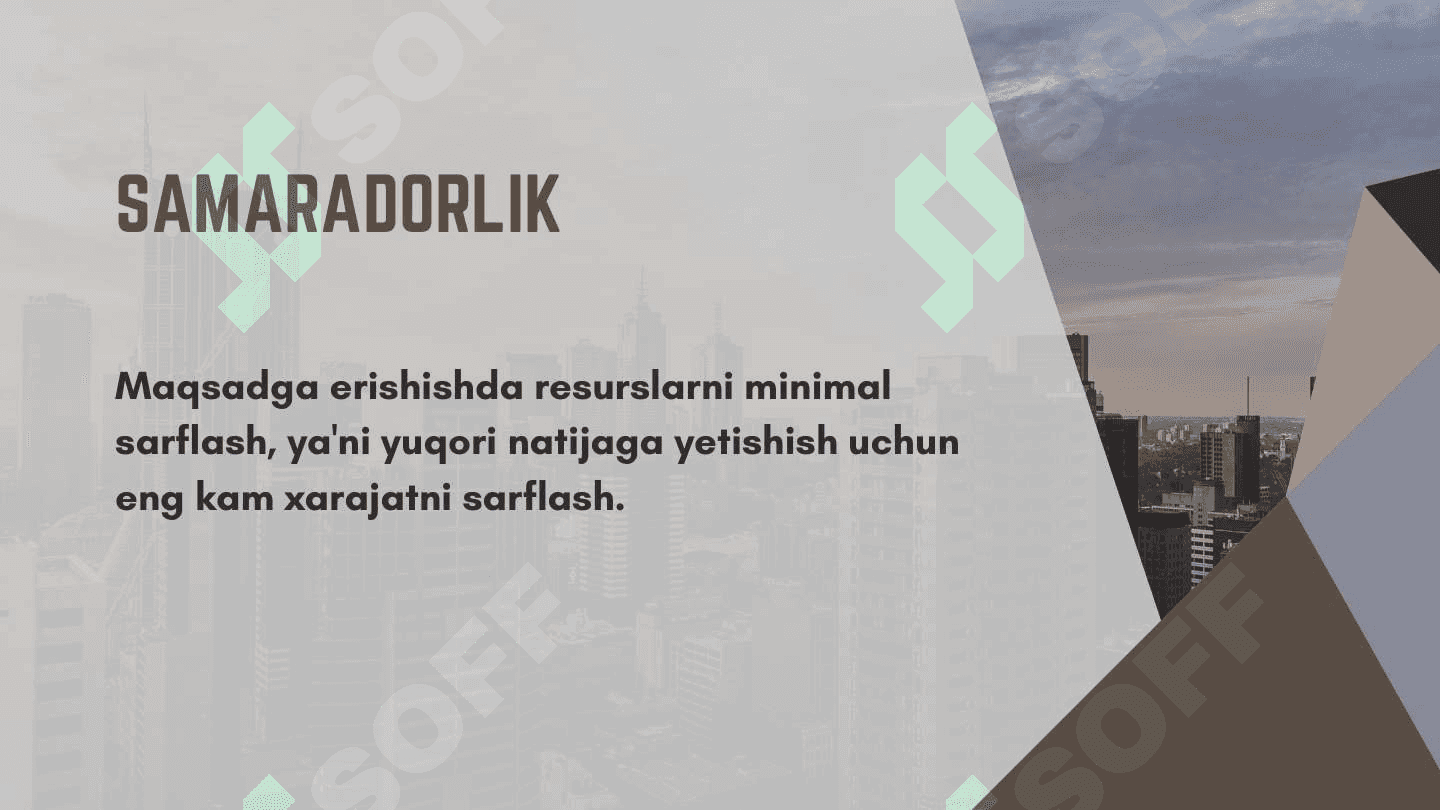 Logistik operatsiyalarning samaradorligini baholash usullari 4