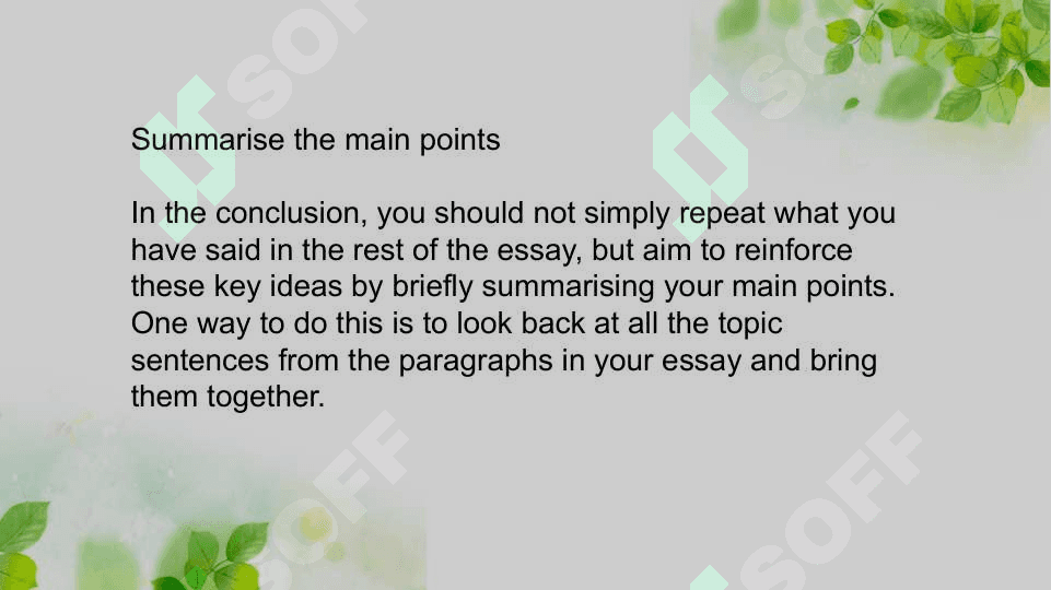 Writing conclusion 3