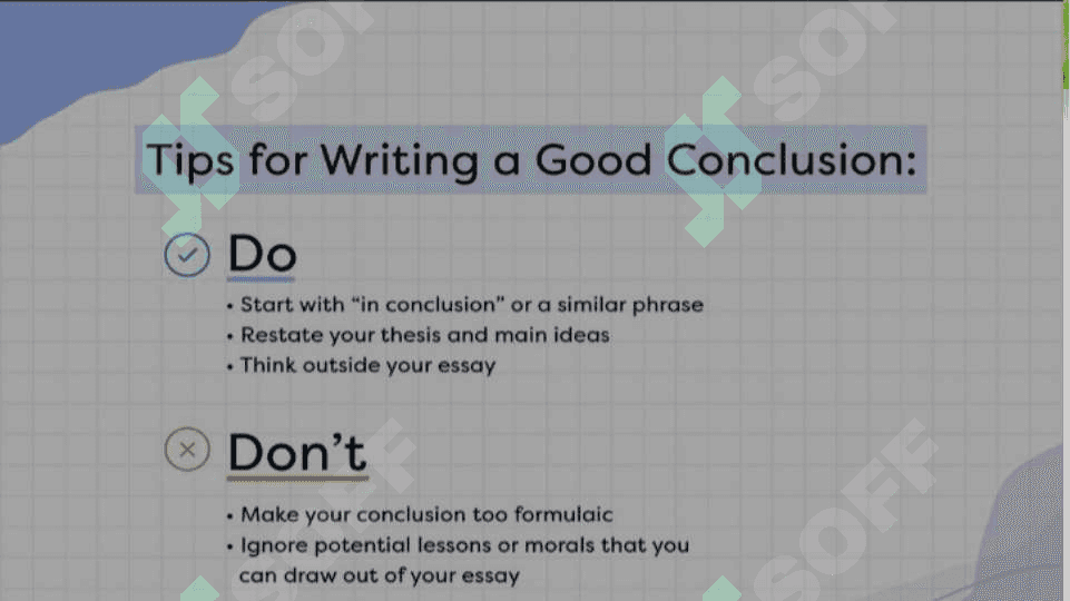 Writing conclusion 4