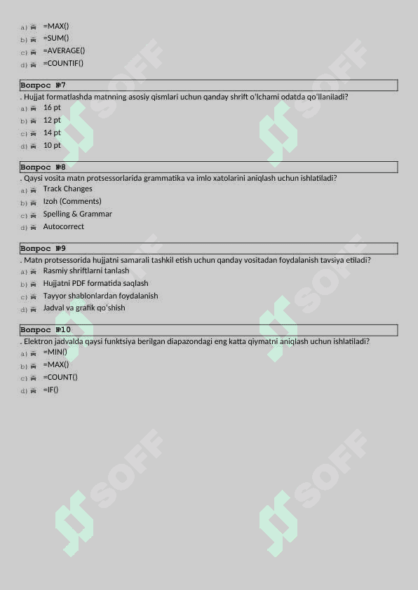 informatikadan test 6