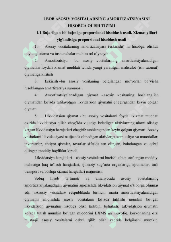 ASOSIY VOSITALARNING AMORTIZATSIYASINI HISOBGA OLISH QUYI TIZIMINI ISHLAB CHIQISH 4