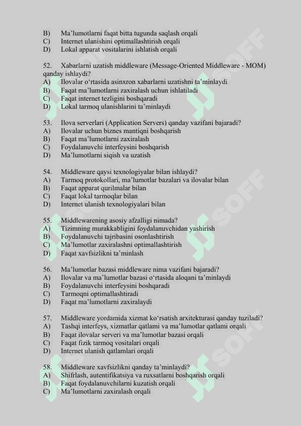 TAQSIMLANGAN TIZIMLAR 8