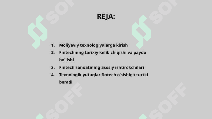 Moliyaviy tehnologiyalar mohiyati  yuzaga kelish shart-sharoitlari va rivojlanish istiqbollari 2