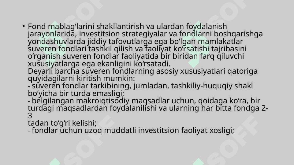 MOLIYA BOZORIDA SUVEREN FONDLAR 7