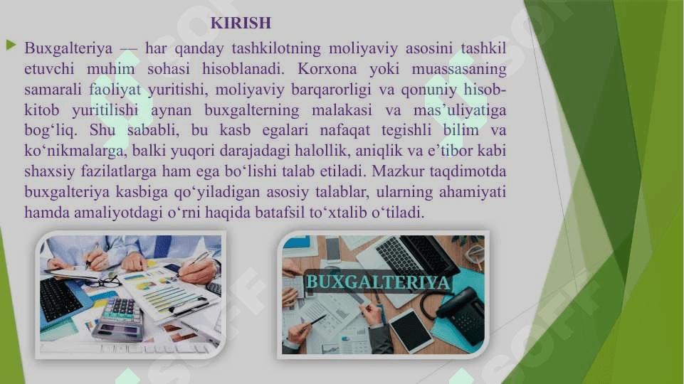 BUXGALTERIYA KASBIGA QO'YILADIGAN TALABLAR 3