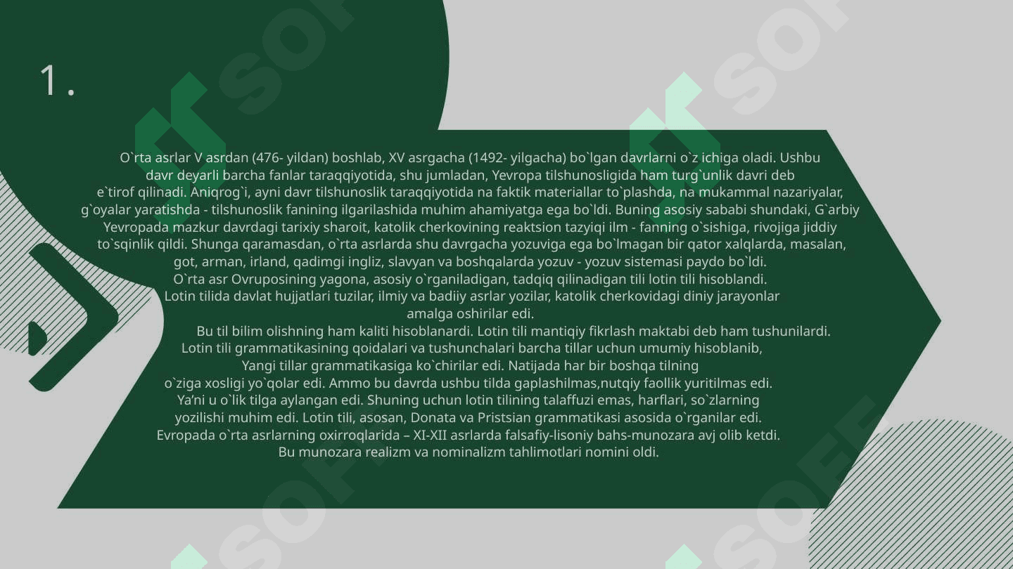 O`RTA ASRLARDA YEVROPA VA ARAB TILSHNOSLIGI 3