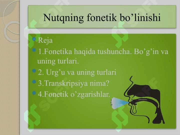 Nutqning fonetik bo’linishi 2