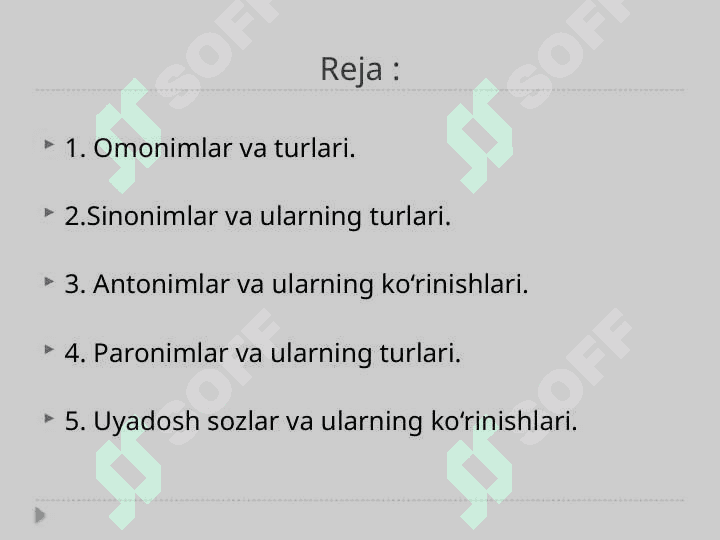 SO‘ZLARNING SHAKL VA MA’NO MUNOSABATLARIGA KO‘RA TURLARI 2