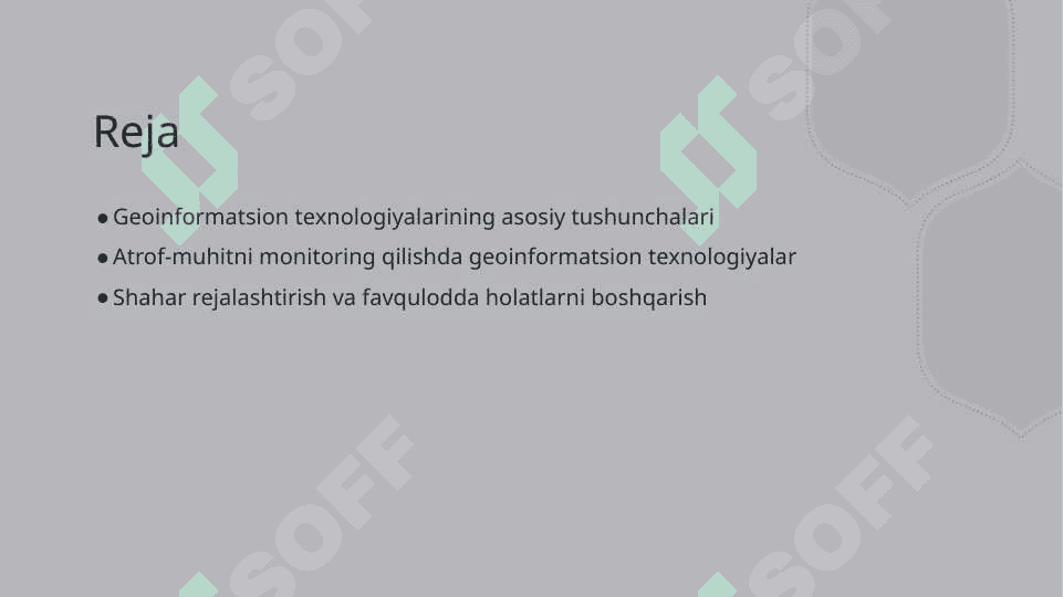 Geoaxborot  texnologiyasining qo‘llanish sohalari 2