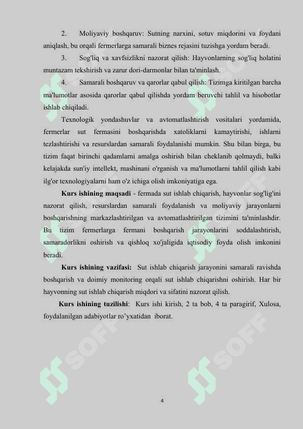 SUT FERMASINING BOSHQARISH TIZIMINI YARATISH 3