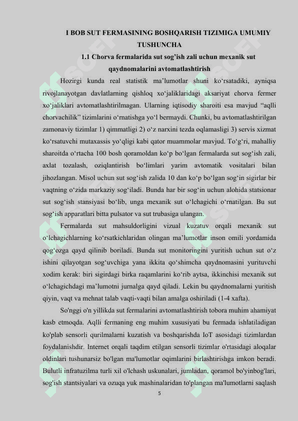 SUT FERMASINING BOSHQARISH TIZIMINI YARATISH 4