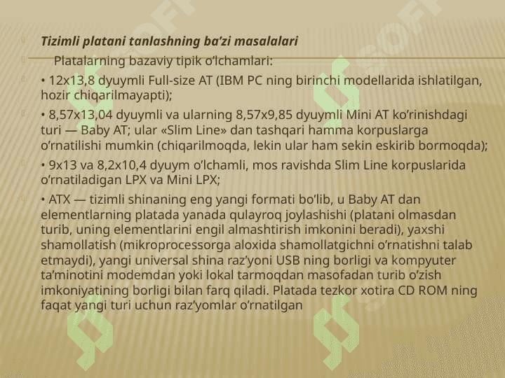 Kompyuterning asosiy va qo’shimcha qurilmalari 5