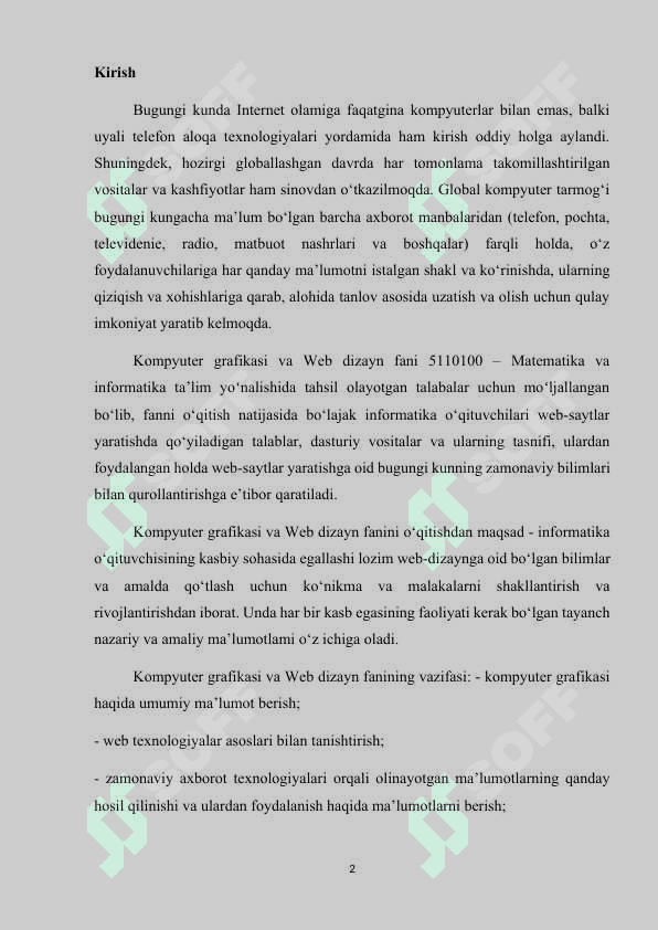 Adobe Photoshop dasturida matn bilan ishlashning qo'shimcha usullari 2