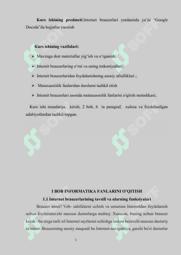 INFORMATIKA FANLARINI  O‘QITISHDA INTERNET BRAUZERLARDAN FOYDALANISHNING O‘RNI VA AHAMIYATI 5