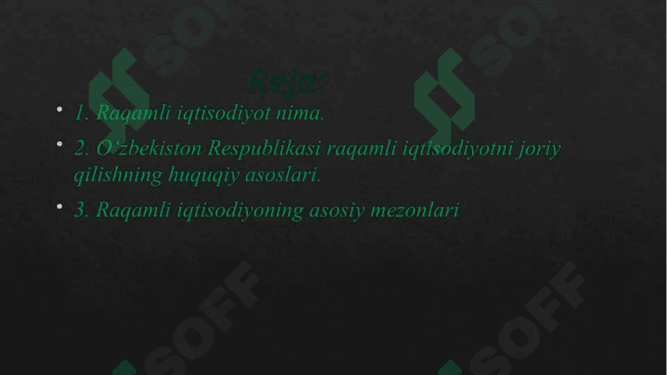 Mamlakat iqtisodiyotini rivojlantirishda informatika va raqamli texnologiyalarining o‘rni 3